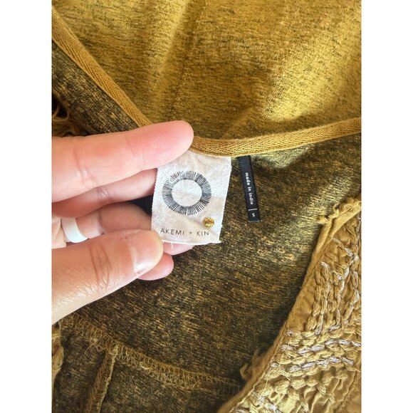 Anthropologie Akemi & Kin Dark Yellow Tank Top - Picture 5 of 5